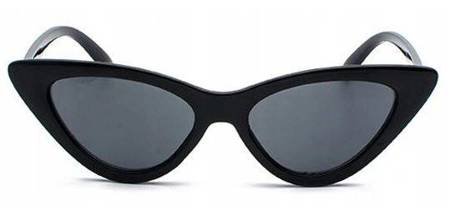 Okulary przeciwsłoneczne czarne kocie oko